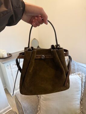 Tory Burch Romy Suede Bucket Bag